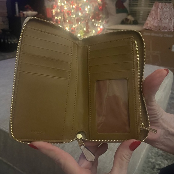 Coach Beige Signature Wallet - Picture 2 of 4